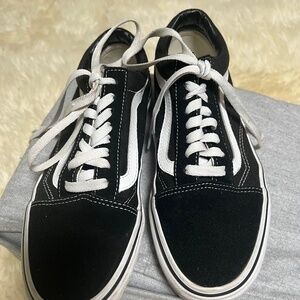 Vans Old Skool Black leather and canvas